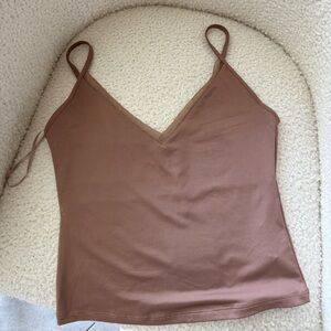 Zara tan crop top